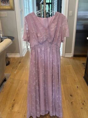 Pink maxi dress
